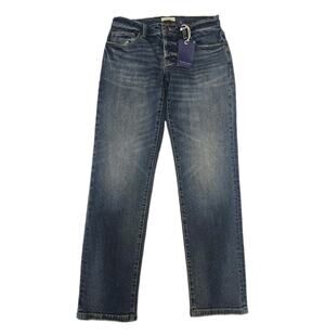 Oliver Logan Chester Slim Straight Jeans Women Size 12 Blue Denim Pants NWT